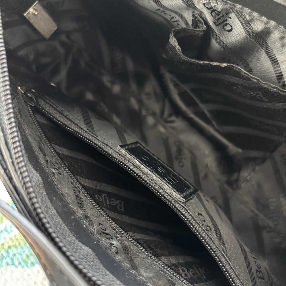 NWT Beijo Black Patent Bag - Picture 7 of 9